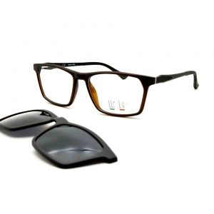 2062 M C5 BROWN CLIP-ON POLARIZED